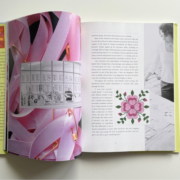 Threaded Together: The Pink Ribbon Quilt Project Hardcover Book 2008 - Picture 8 of 16